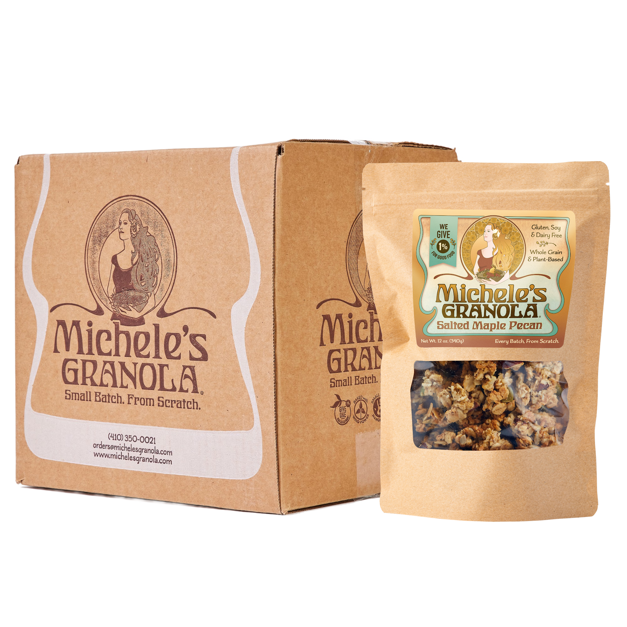 Salted Maple Pecan Granola