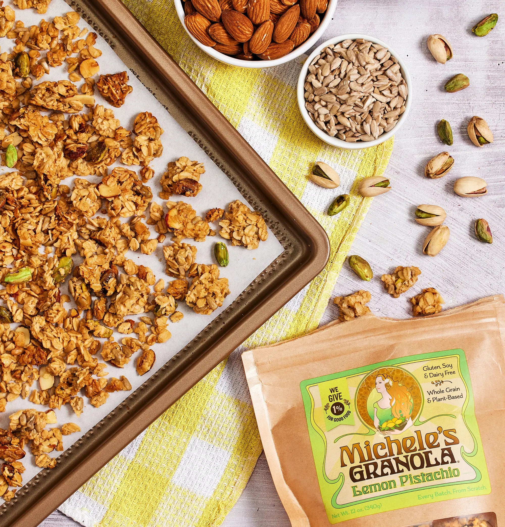 Lemon Pistachio Granola