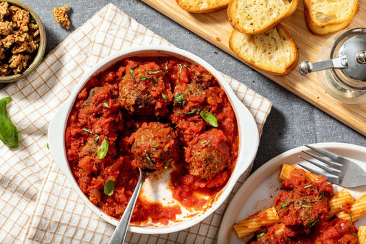 New Italian Meatballs (Vegan + Traditional Versions)