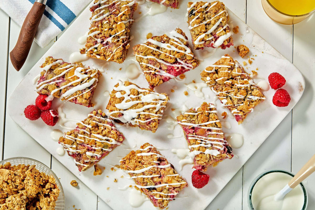 Raspberry Muesli Breakfast Bars