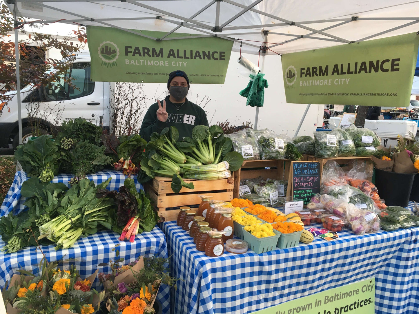 Farm Alliance of Baltimore - Give One 2022 Grantee at a farmers market