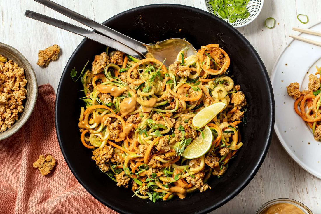 Crunchy Granola Peanut Zoodles