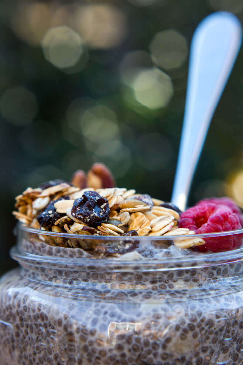 Overnight Maple Cinnamon Chia Pudding with Michele’s Toasted Muesli