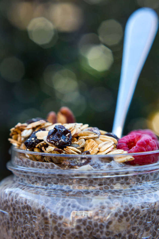 Overnight Maple Cinnamon Chia Pudding with Michele’s Toasted Muesli