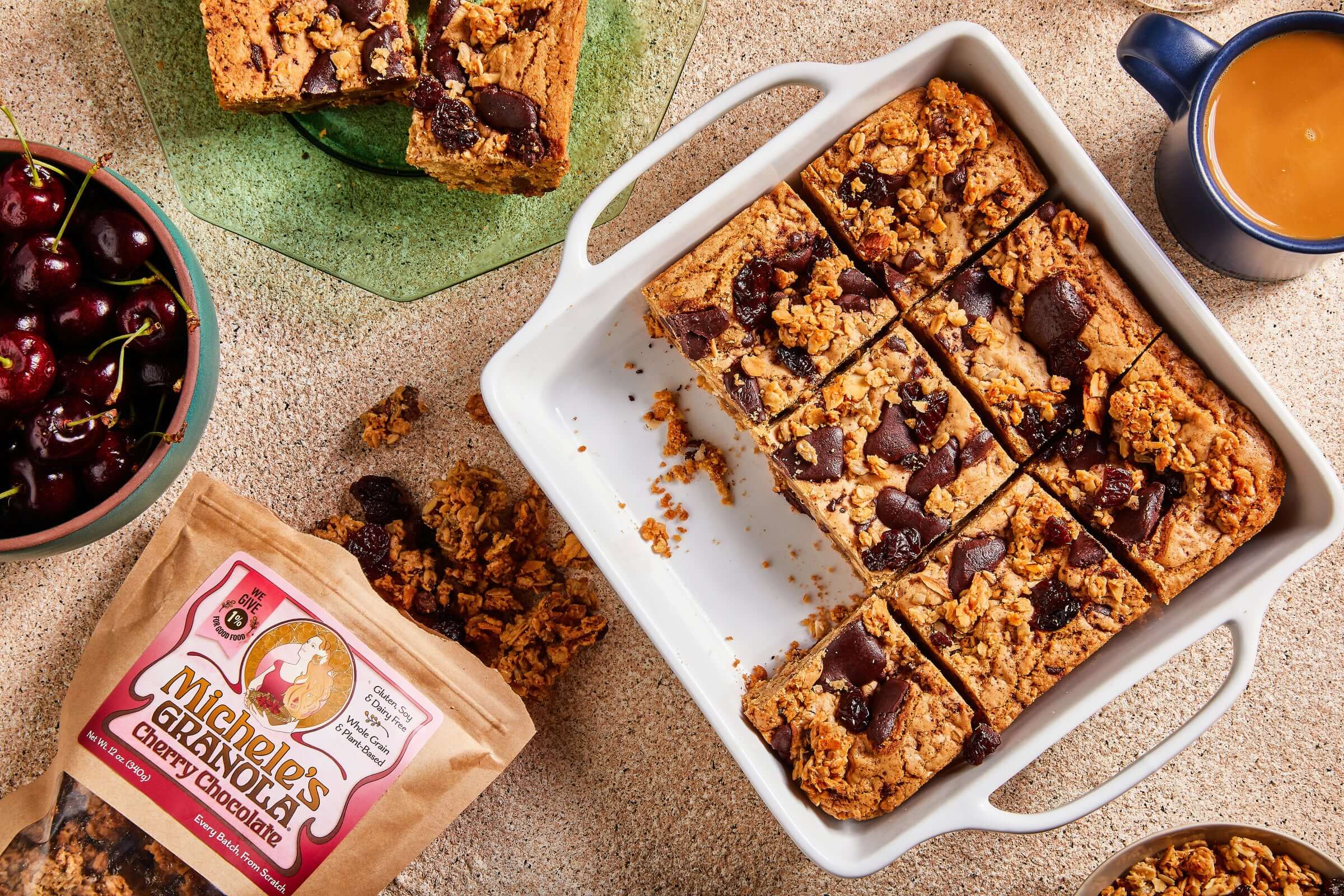 Cherry Chocolate Blondies