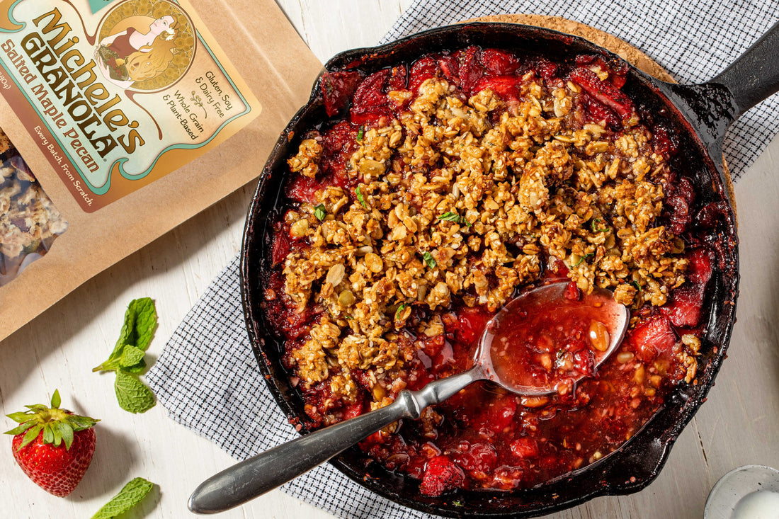 Strawberry Granola Crisp