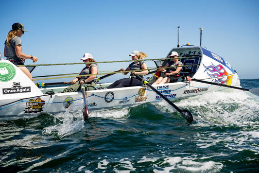 Women-powered Hericane Rowing on a practice row in advance of the World's Toughest Rows