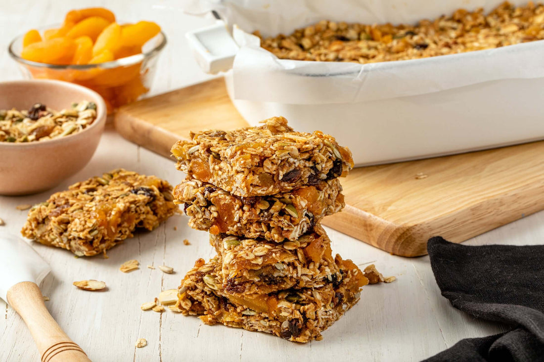 Toasted Muesli Apricot Almond Bars