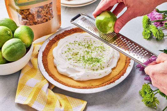 Recipe for key lime pie with gluten-free granola pie crust