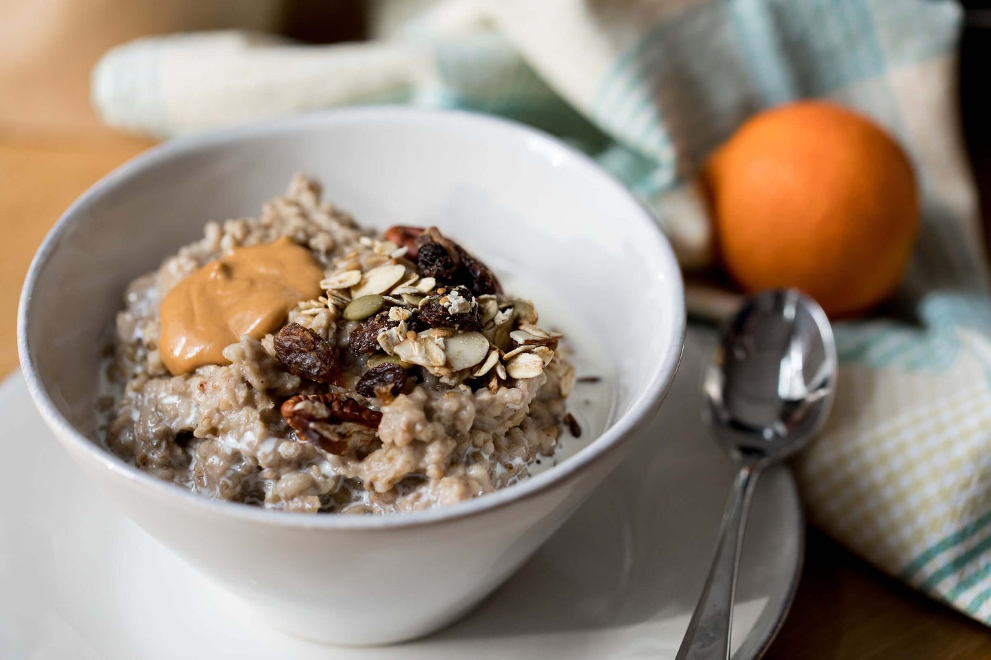 Oatmeal topped with Michele's Toasted Muesli
