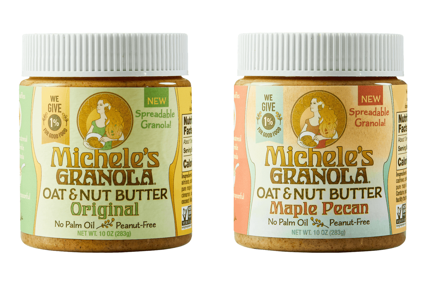 Michele's Oat & Nut Butter - granola butter available in Original and Maple Pecan 