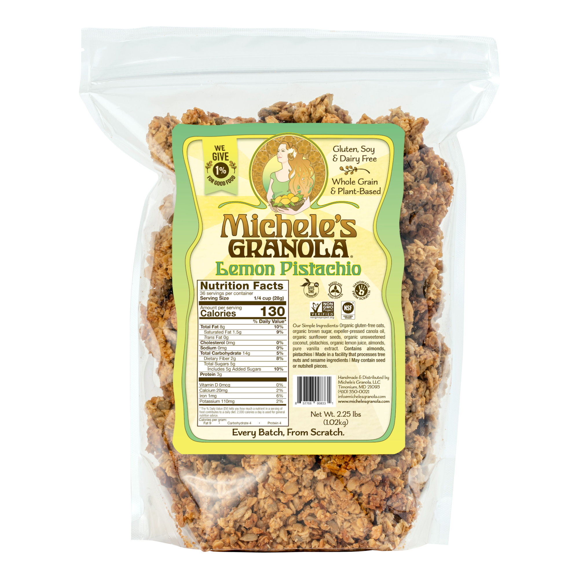 Lemon Pistachio Granola