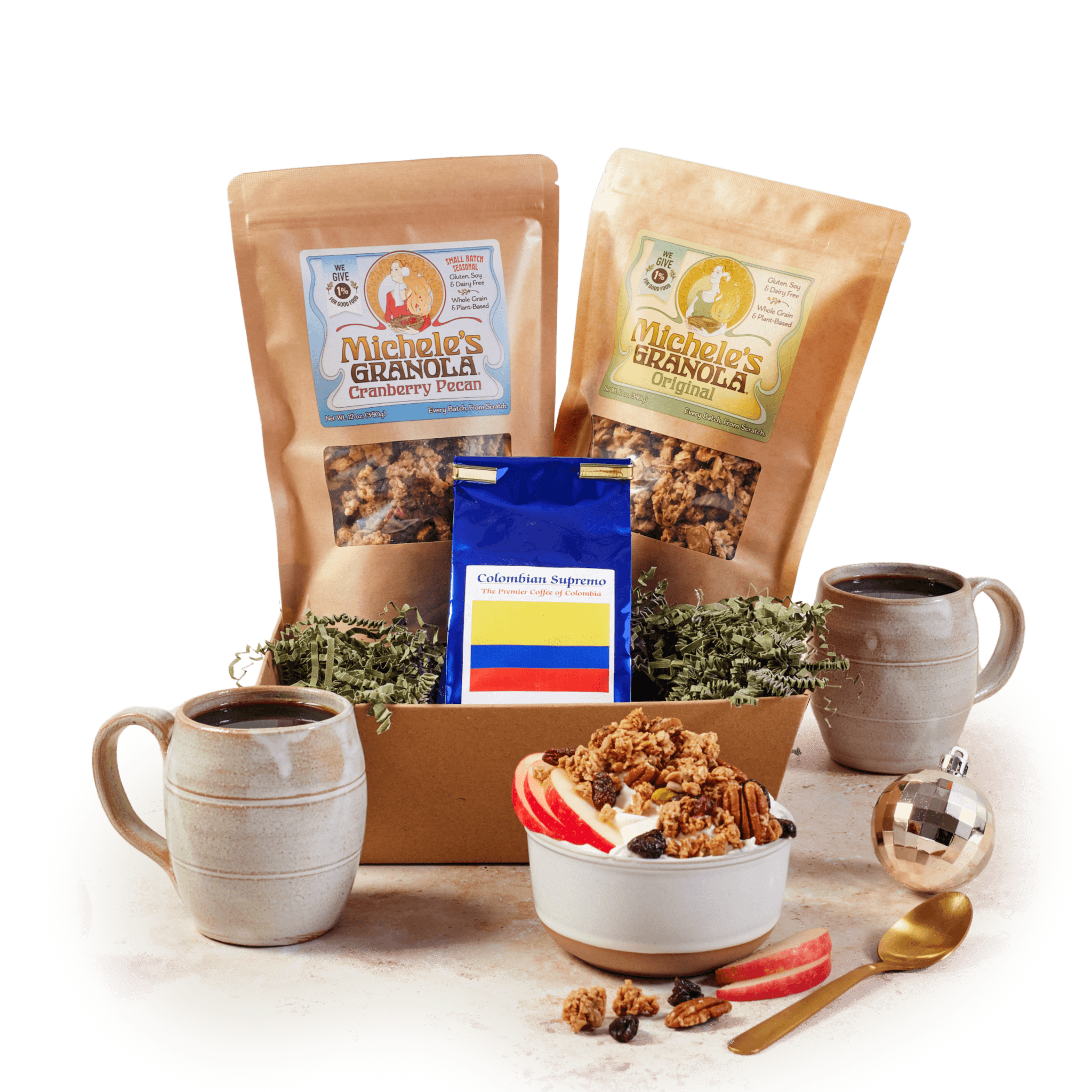 Better Breakfast Bundle with Coffee, Michele's Cranberry Pecan Granola and Original Granola