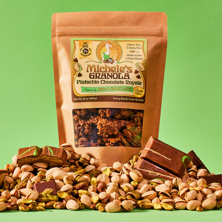 Michele's Granola Limited Edition Pistachio Chocolate Royale - vegan, gluten-free, whole grain