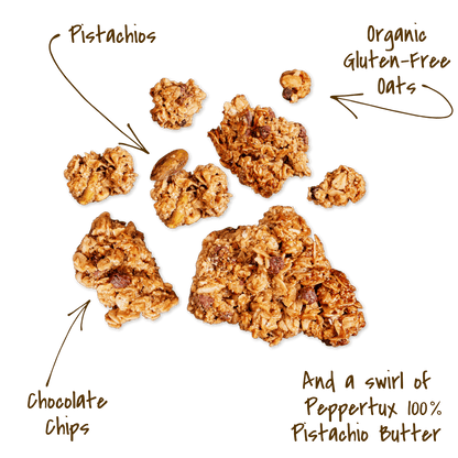Michele's Pistachio Chocolate Royale Granola cluster