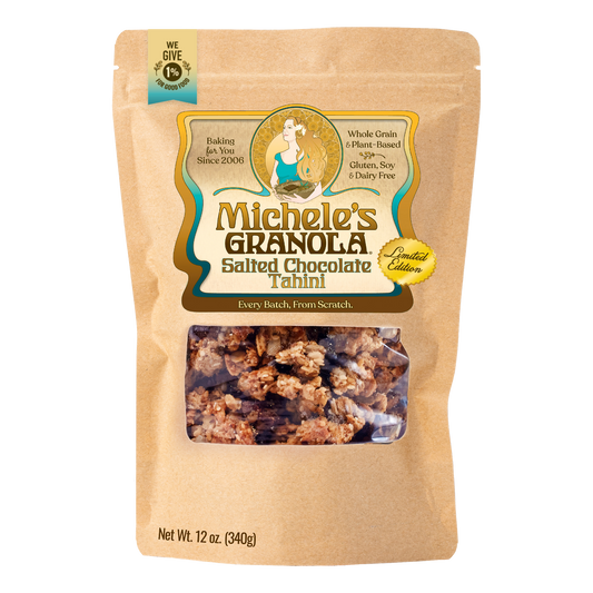 Salted Chocolate Tahini Granola