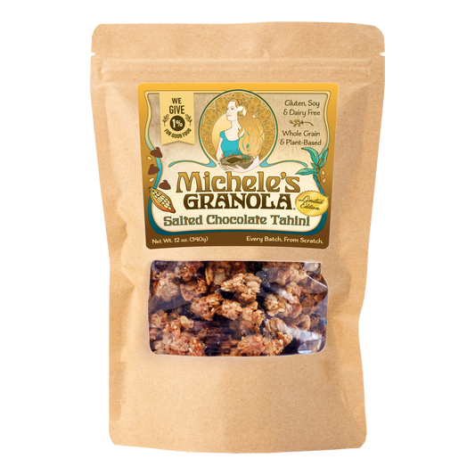 Michele's Limited Edition Salted Chocolate Tahini Granola 12oz bag - vegan, gluten-free