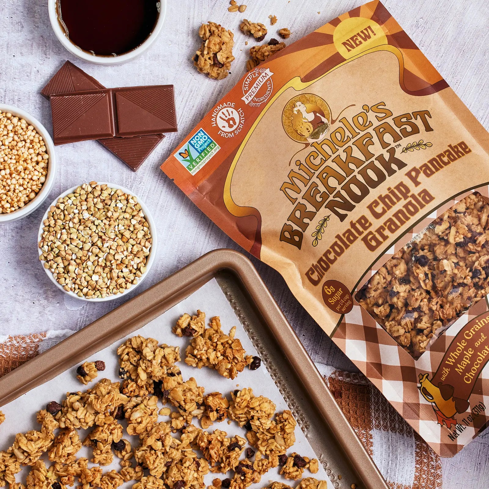 Breakfast Nook Chocolate Chip Pancake Granola