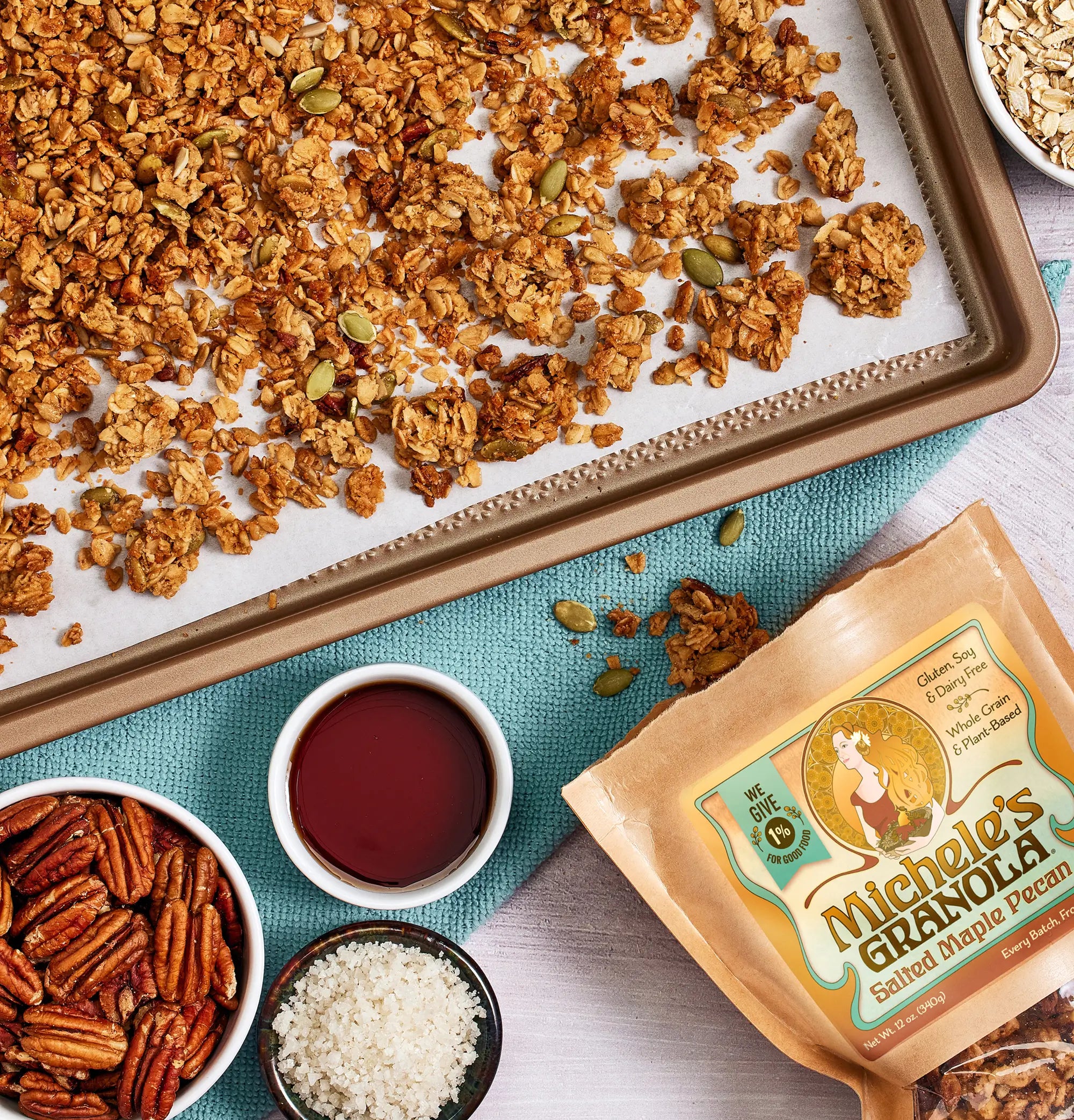 Salted Maple Pecan Granola