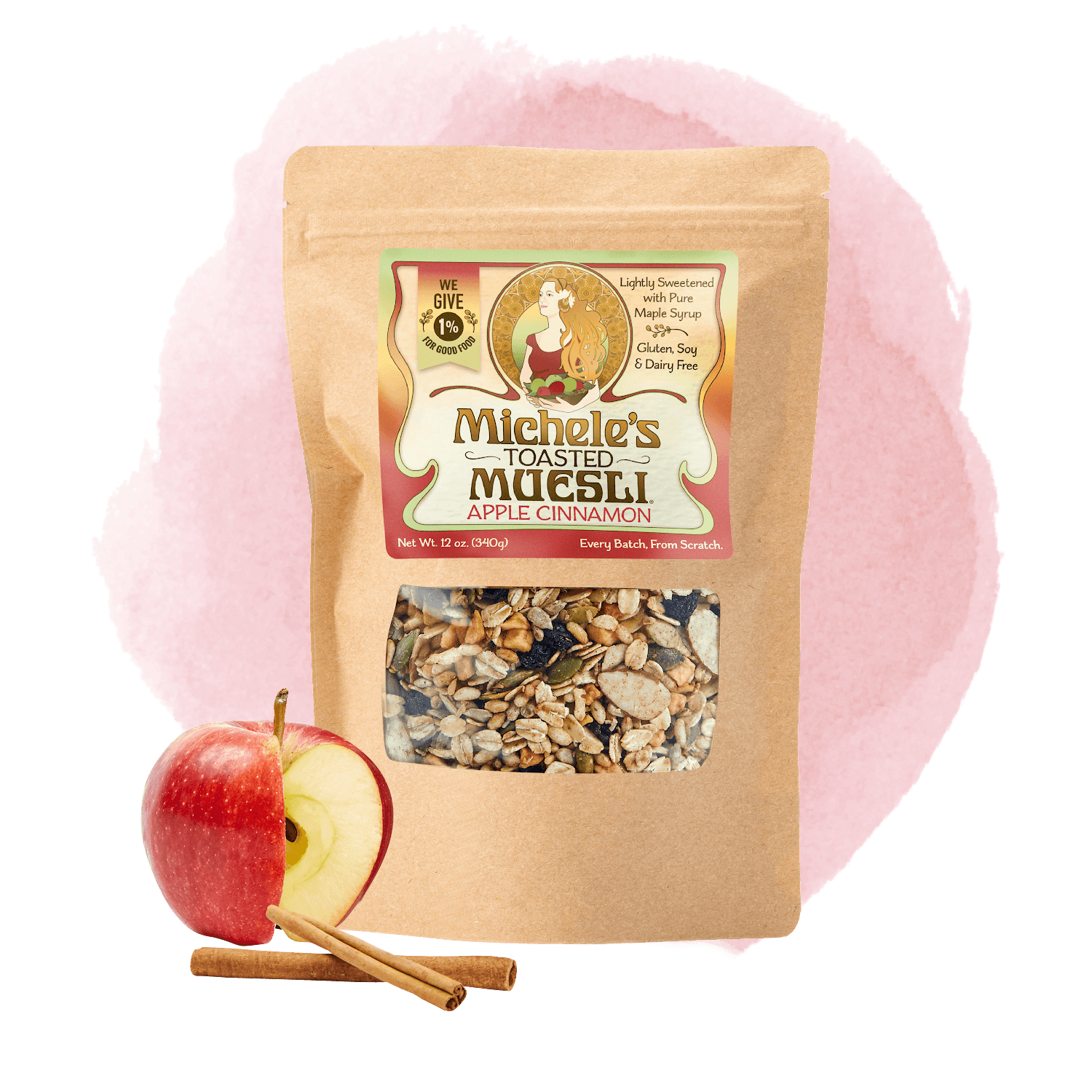 Apple Cinnamon Toasted Muesli 12 ounce bag