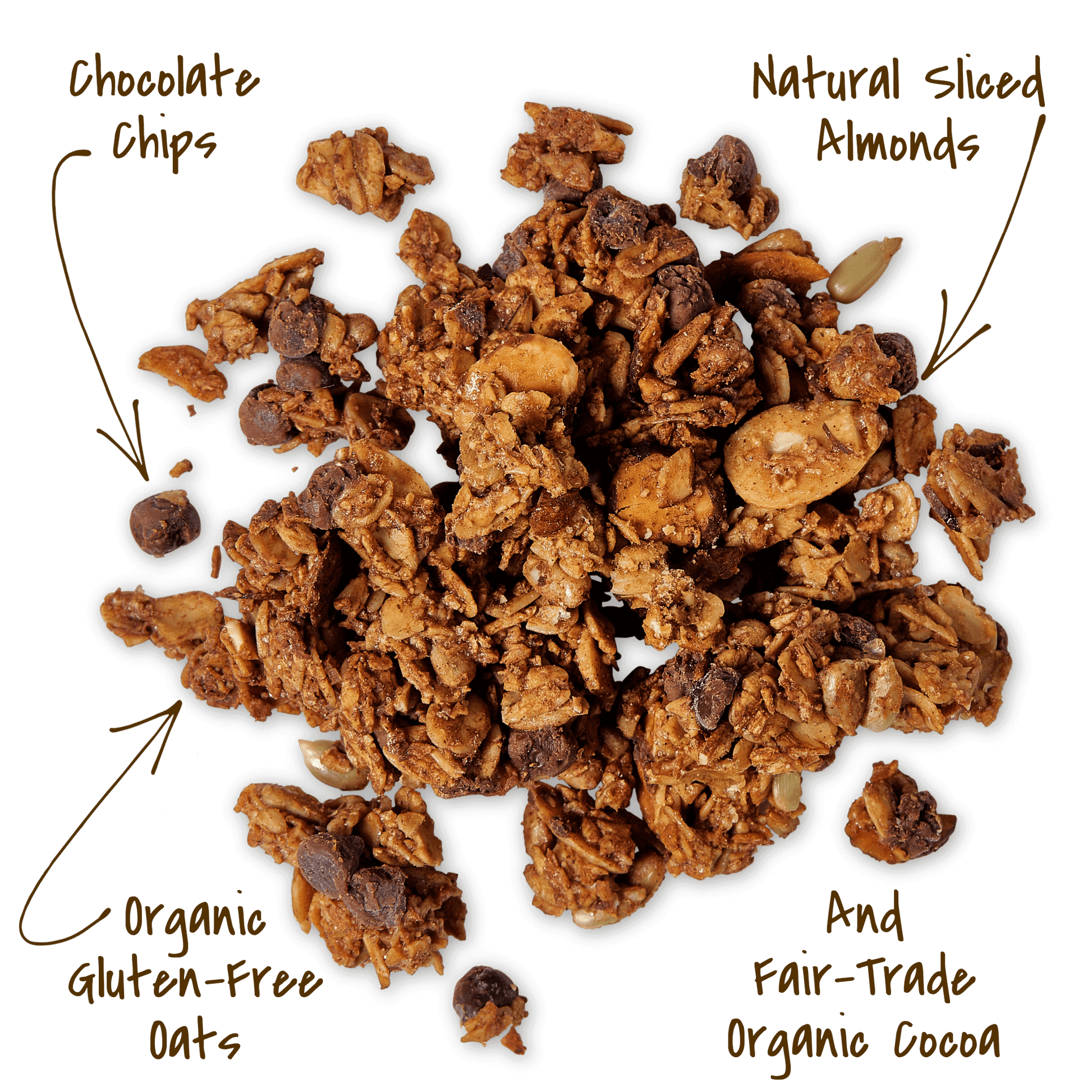 Michele's Cocoa Chocoate Chip Granola cluster