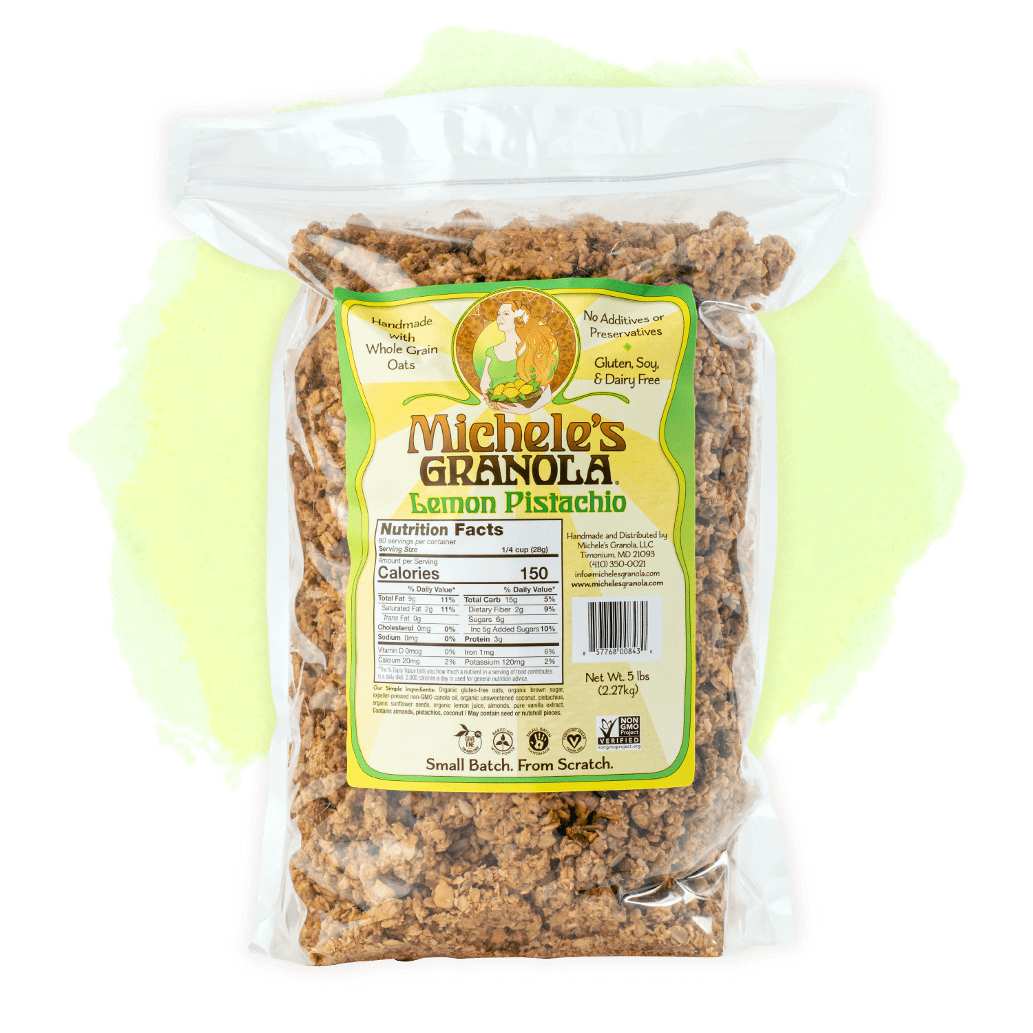 Michele's Lemon Pistachio Granola bulk bag